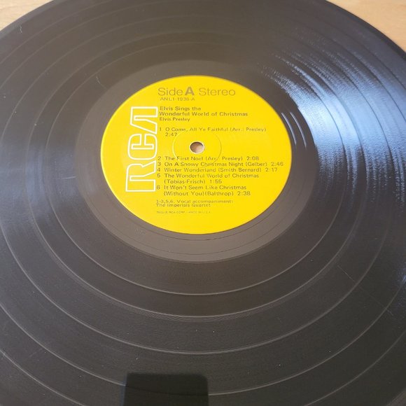 ELVIS PRESLEY Sings The Wonder World of Christmas LP RCA AN L1-1936 LP3 - Picture 3 of 7